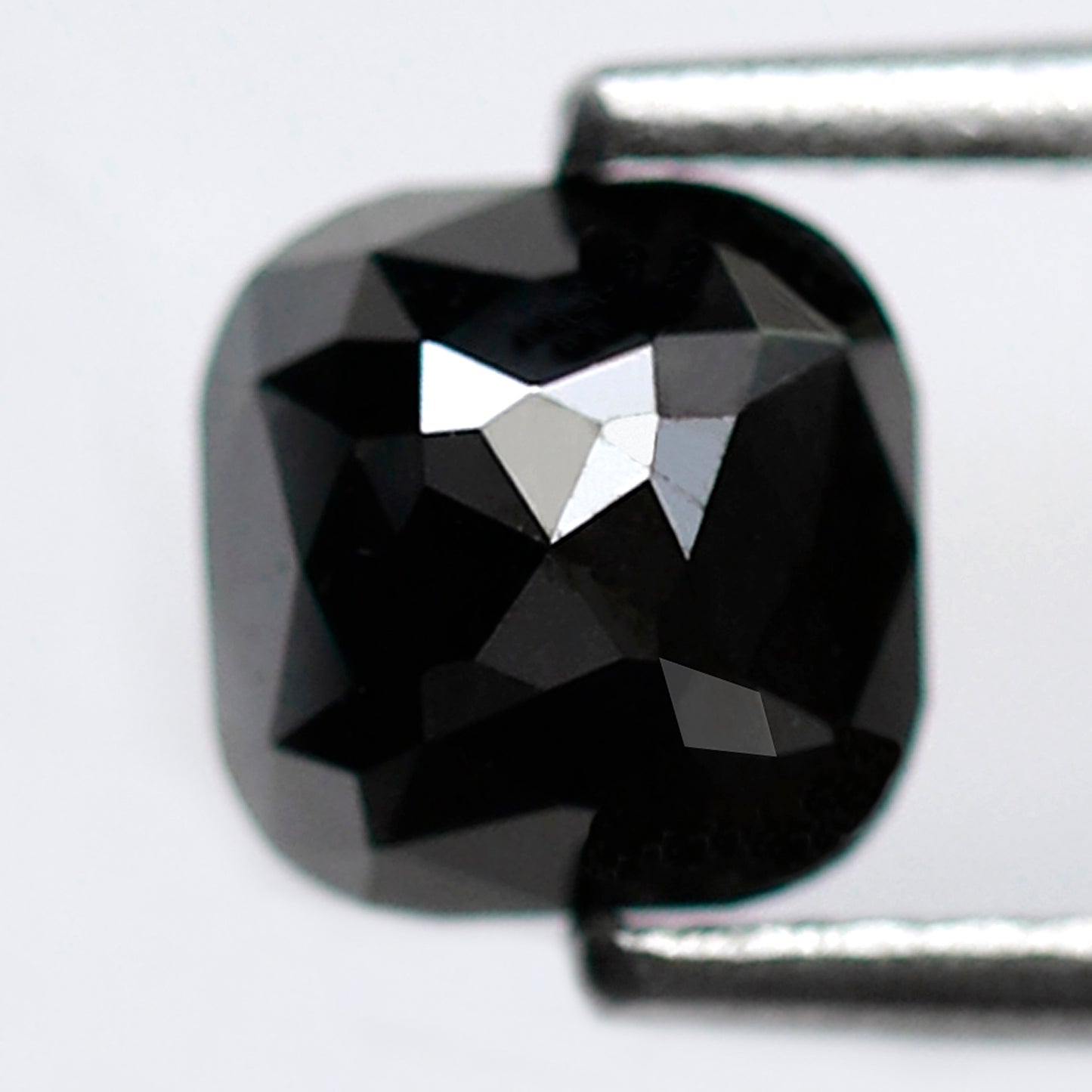 1.06 Ct Square Cushion Shape Black Diamond AAA Quality, Natural Treated Loose Diamond for Women Ring or Custom Jewelry