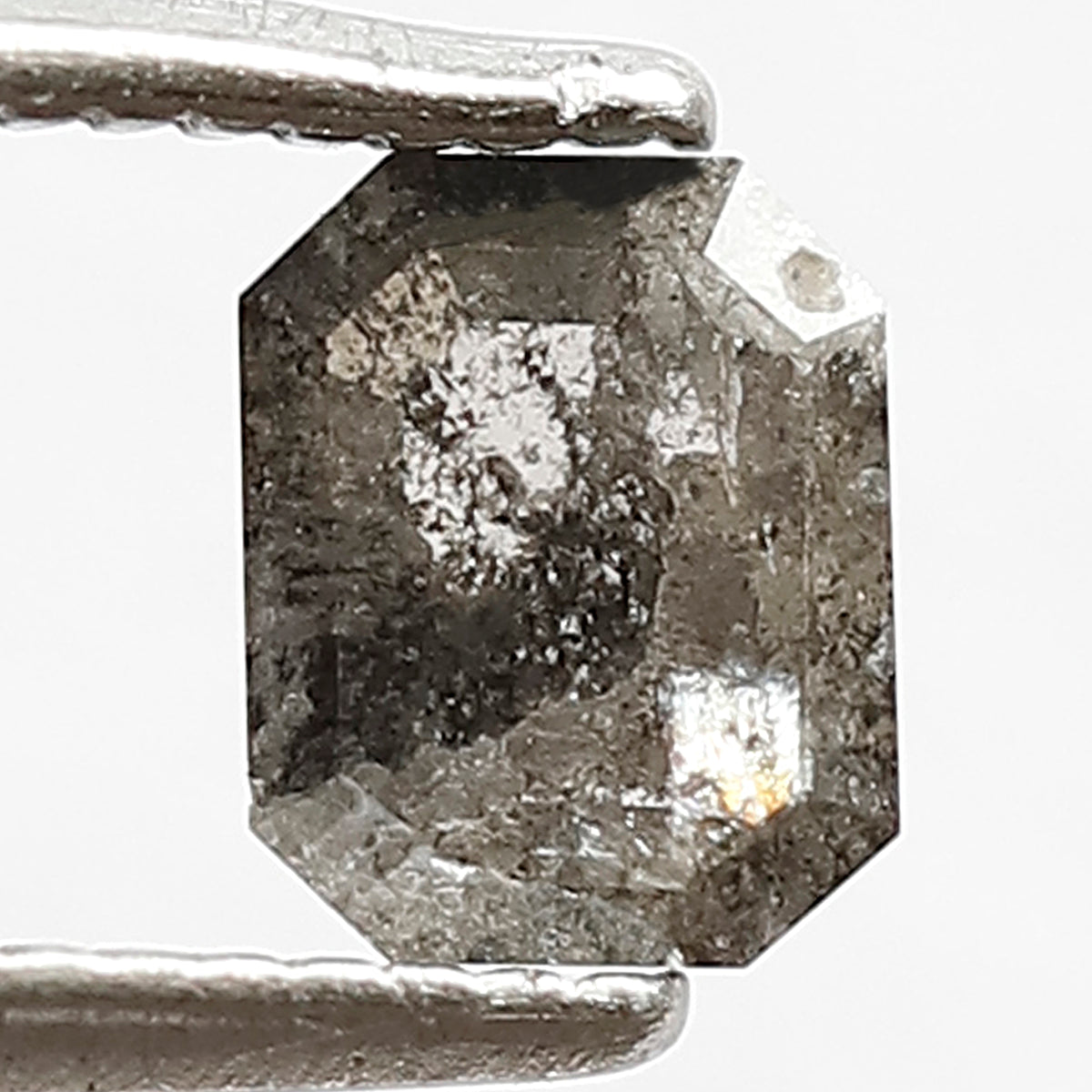0.55 Ct Emerald Gray Black Diamond | Natural Conflict Free Earth Mined Loose Diamond for Anniversary Ring
