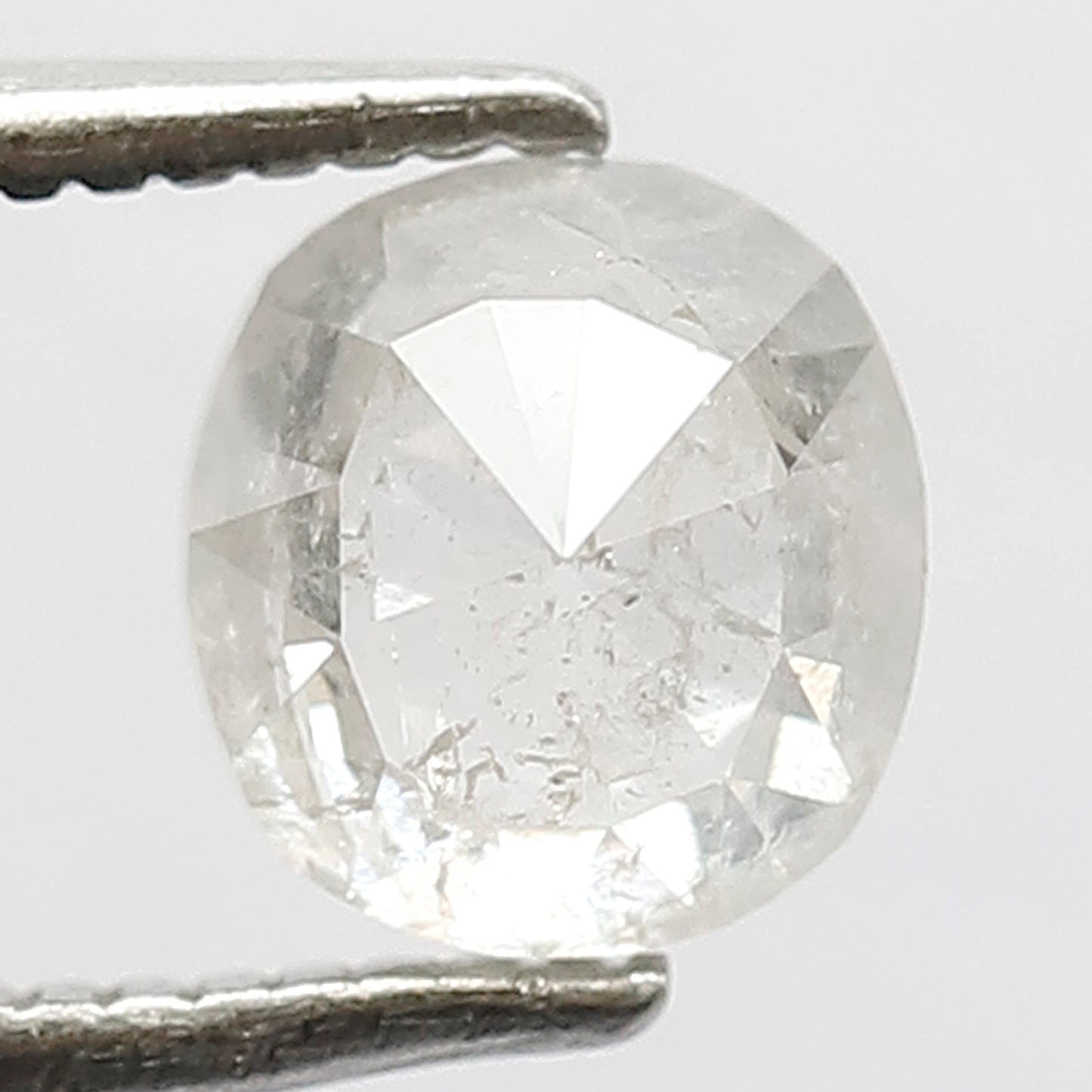 Cushion cut 1.14 Ct Natural ICY White Translucent Diamond | Salt & Pepper Ethically Sourced Loose Diamond
