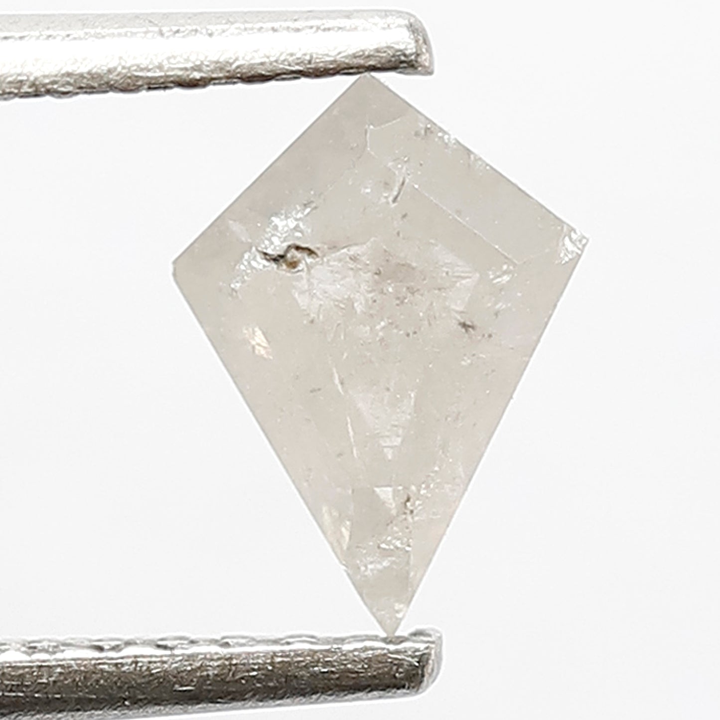 0.65 CT Kite Shape Loose Natural Gray Black Ethical Salt and Pepper Diamond For Wedding Band and Rings