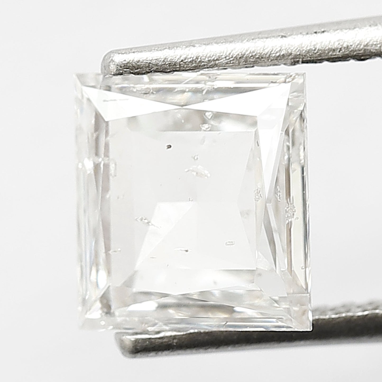 1.80 CT Princess Shape Loose Natural EF Color Eye Clean Si Clarity Diamond 7.50 MM Ethically Sourced Rose Cut Diamond