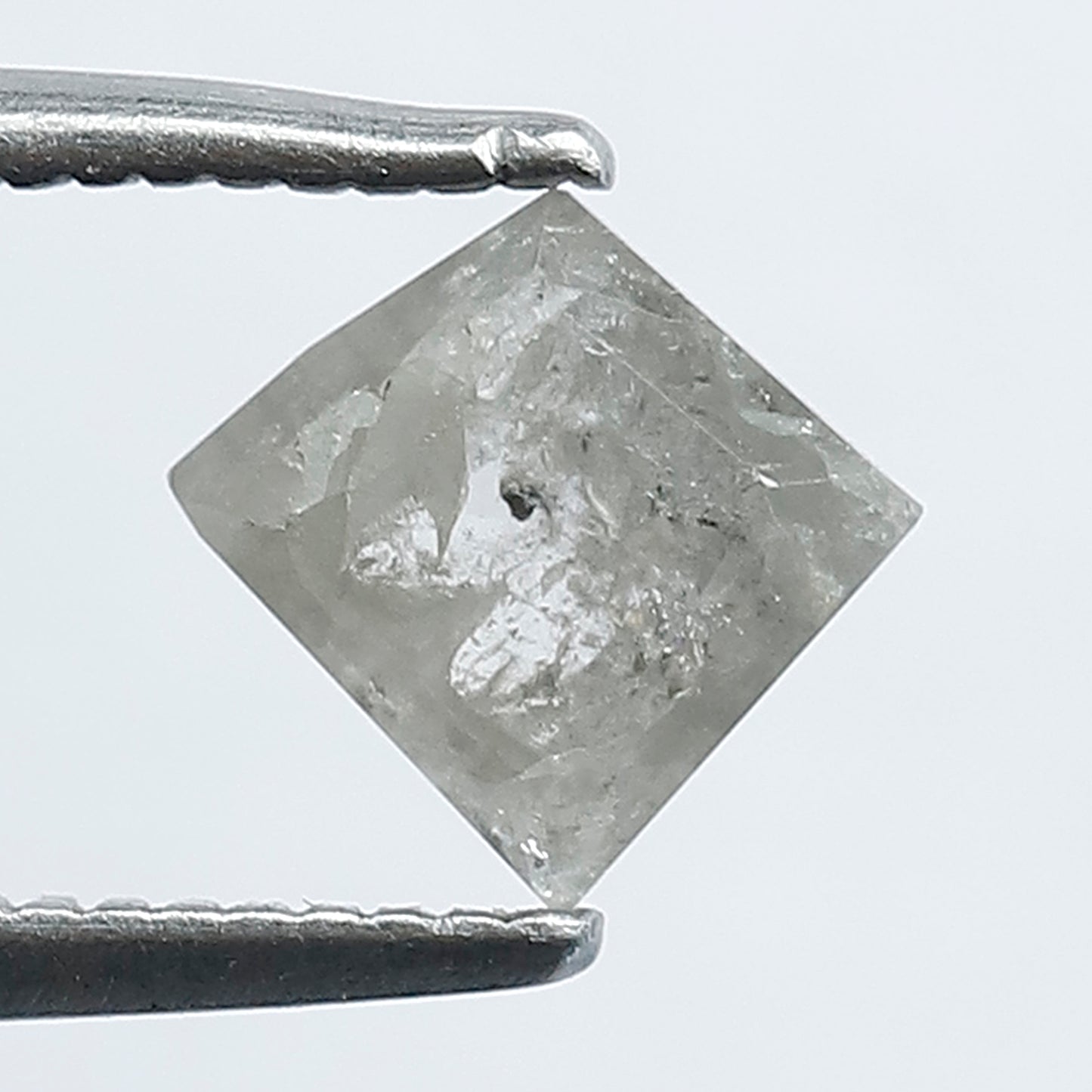 0.56 CT Cloudy Grey Color Kite Shape Salt and Pepper Loose Diamond