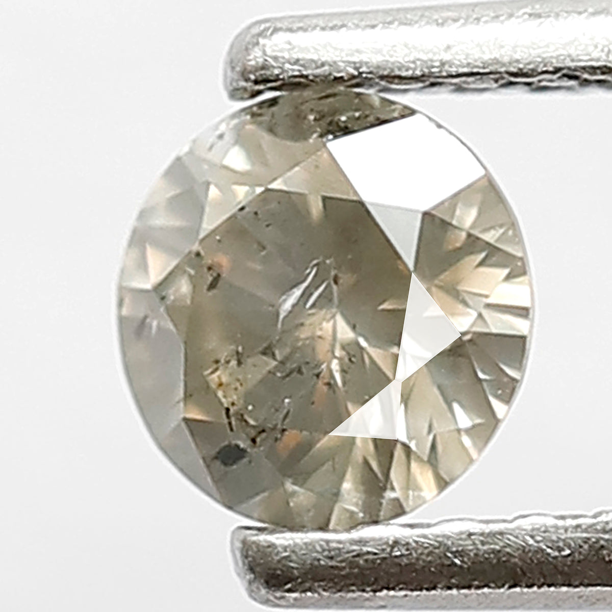 0.36 CT Natural Grey Black Color Diamond Loose Natural 4.5 MM Conflict Free Salt and Pepper Diamond For Bespoke Jewelry