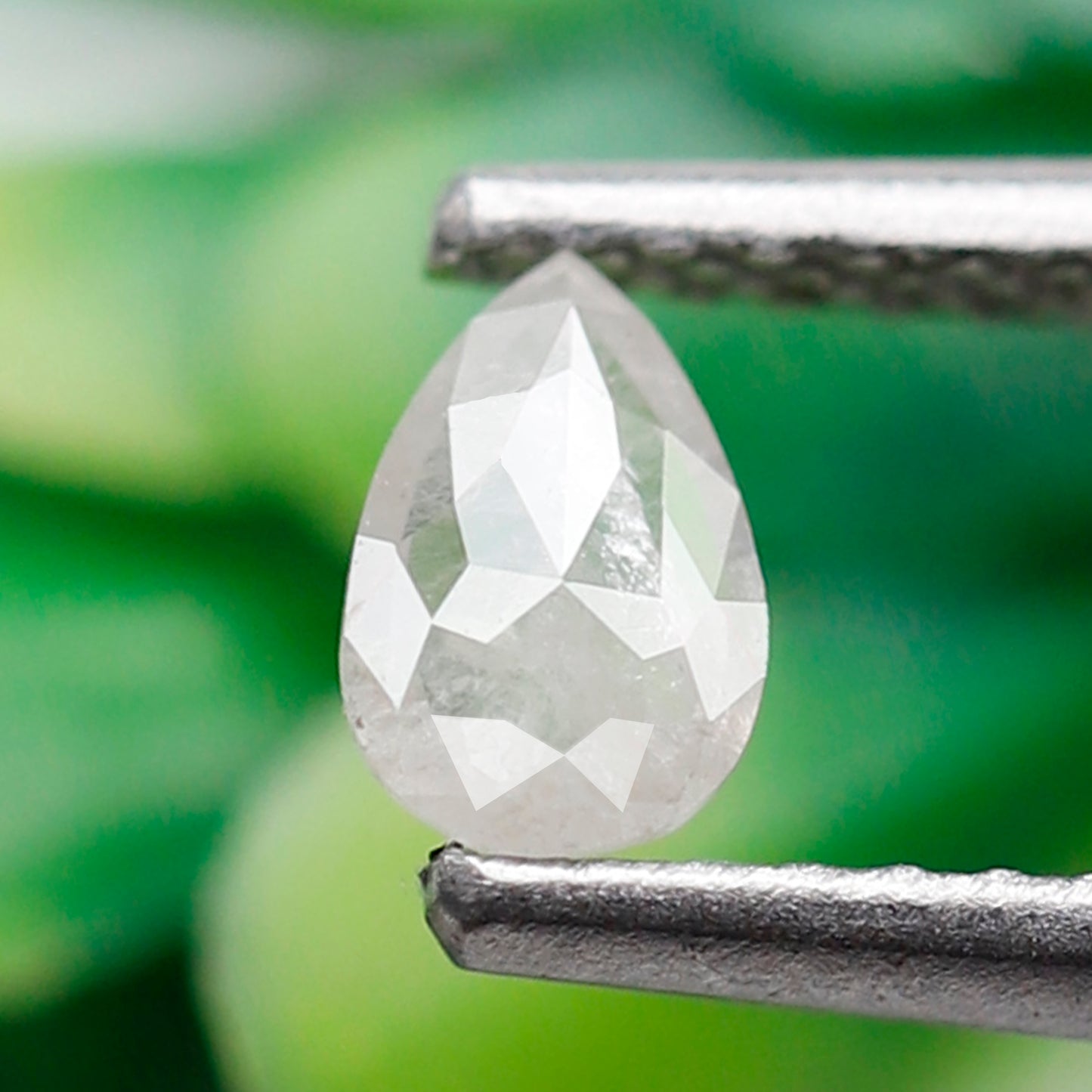 0.19 CT Misty White Pear Shape Natural Diamond, 5.10 mm Ethically Sourced Loose Diamond For Pear Engagement Ring