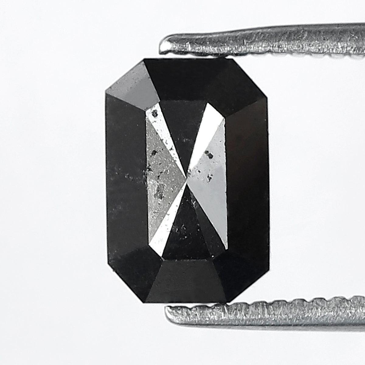 1.72 Carat Emerald Cut Black Diamond | Natural Treated Loose Earth Mined Diamond for Custom Jewelry & Ring