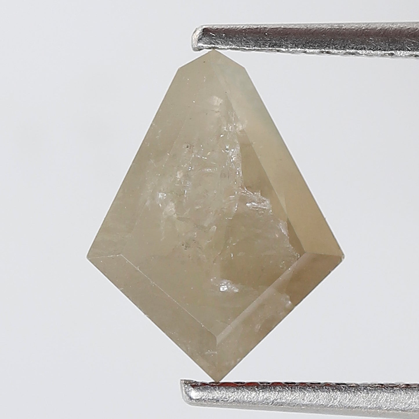 Natural Kite Shape 2.25 CT Loose Diamond, Natural Misty White Ethical Rustic Diamond For Custom Pendant and Ring