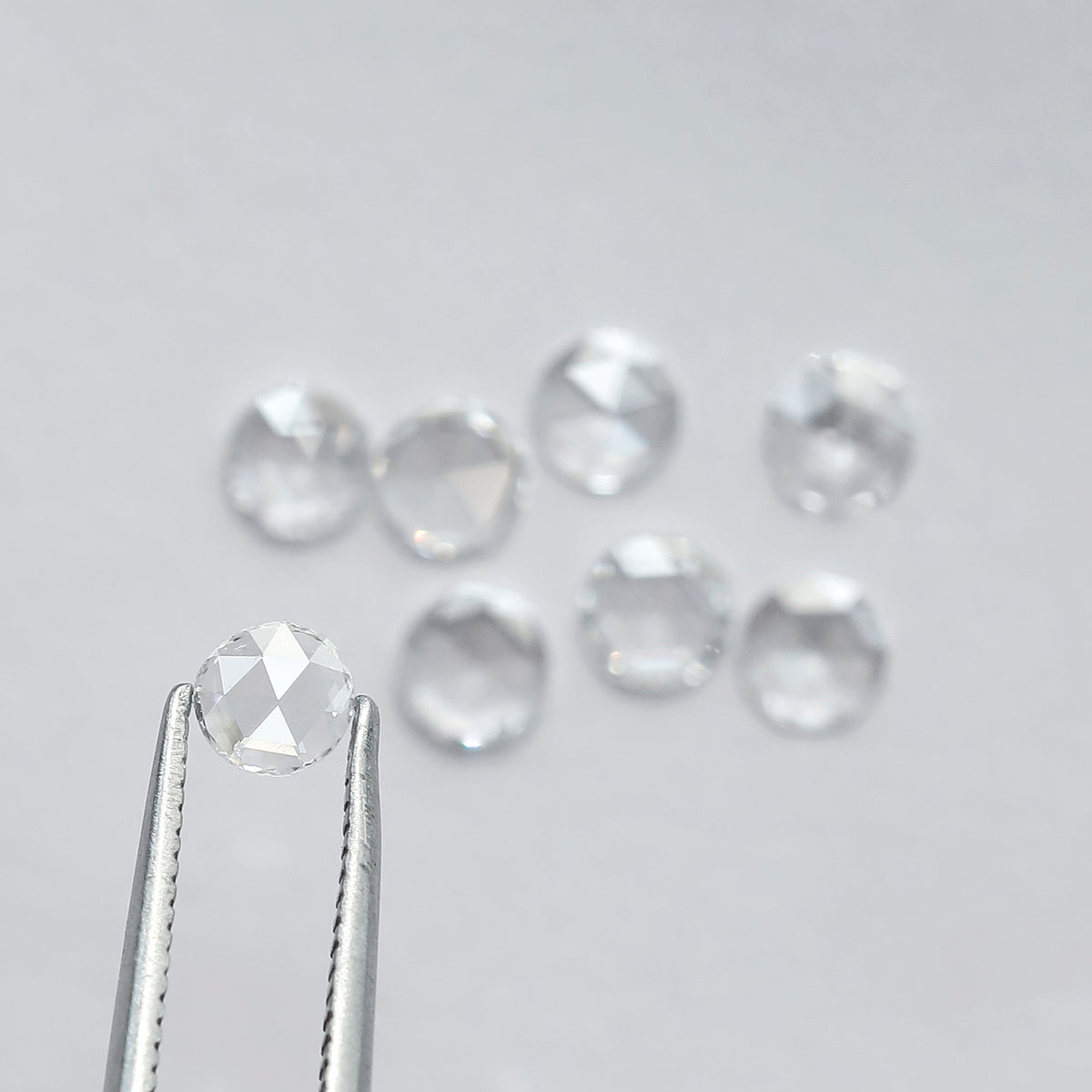 1.08 CT Round Rose Cut Diamonds Lot | 8 PCS Natural Earth Mined FG Color VS Clarity Loose Diamonds for Engagement Ring