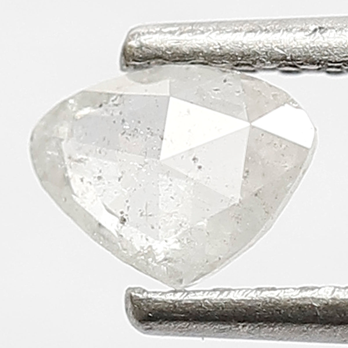 0.26 CT Geometric Shape Diamond 4.10 MM White Color Loose Natural Salt & Pepper Diamond Wedding Ring