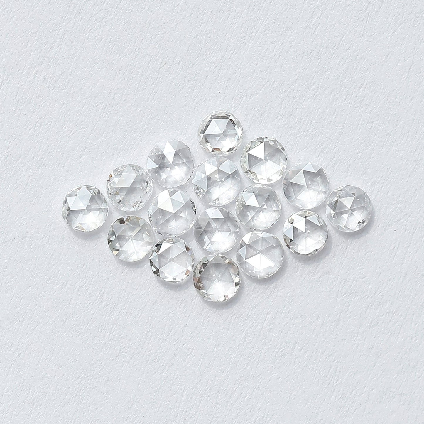 1.07 CT Round Shape Rose Cut Diamond Lot, 16 PCS Natural Loose Conflict Free Diamonds for Wedding Ring