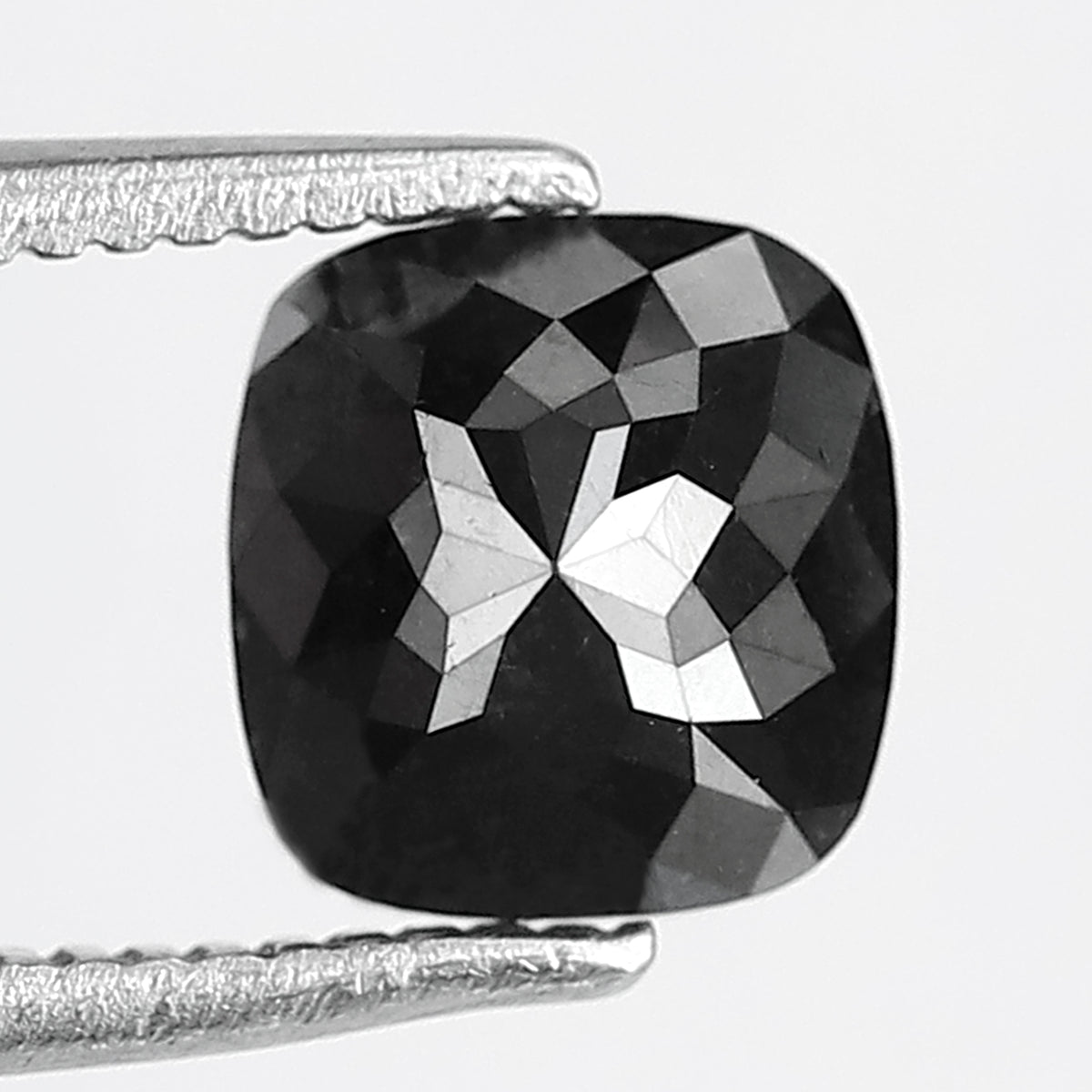 1.67 Carat Cushion Cut Loose Black Diamond | Natural Treated Diamond for Birthday Gift & Engagement Ring
