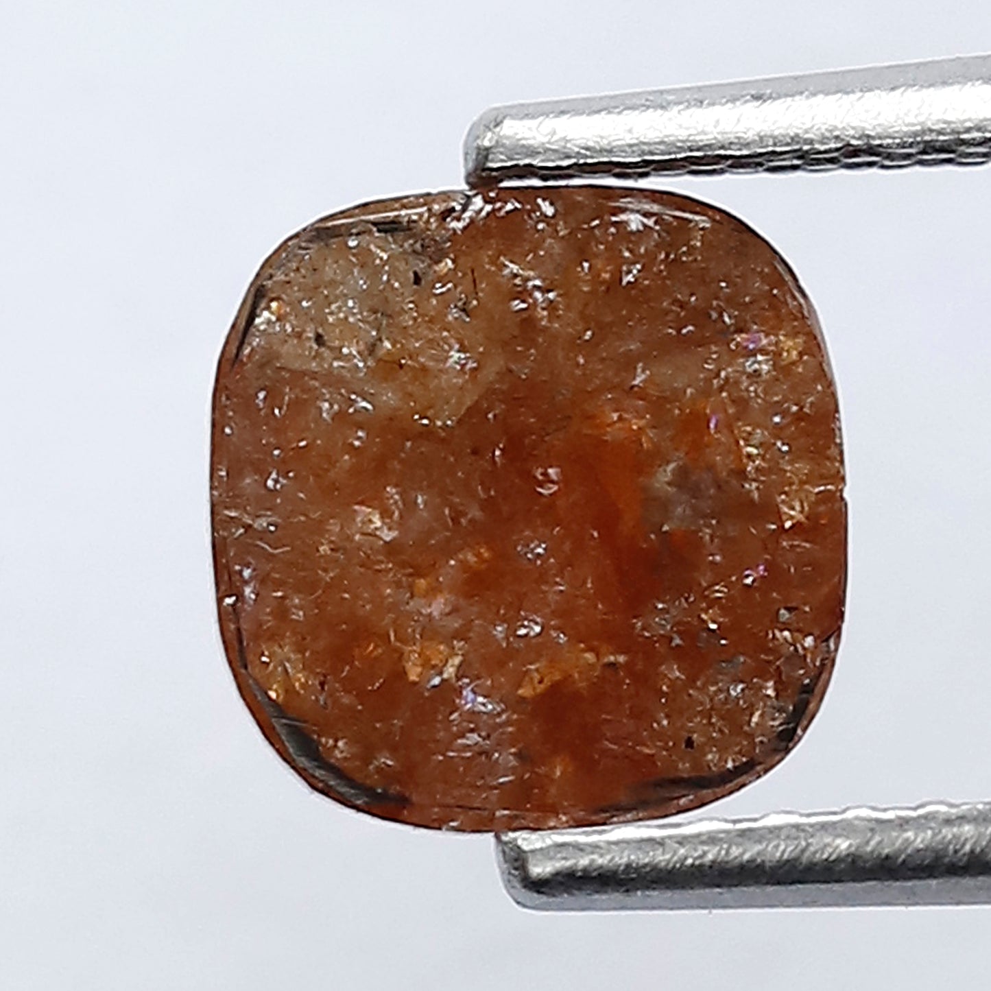 Natural 1.34 Ct Reddish Cushion Diamond | 6.80 mm Rustic Ethical Loose Stone for Jewelry Gift