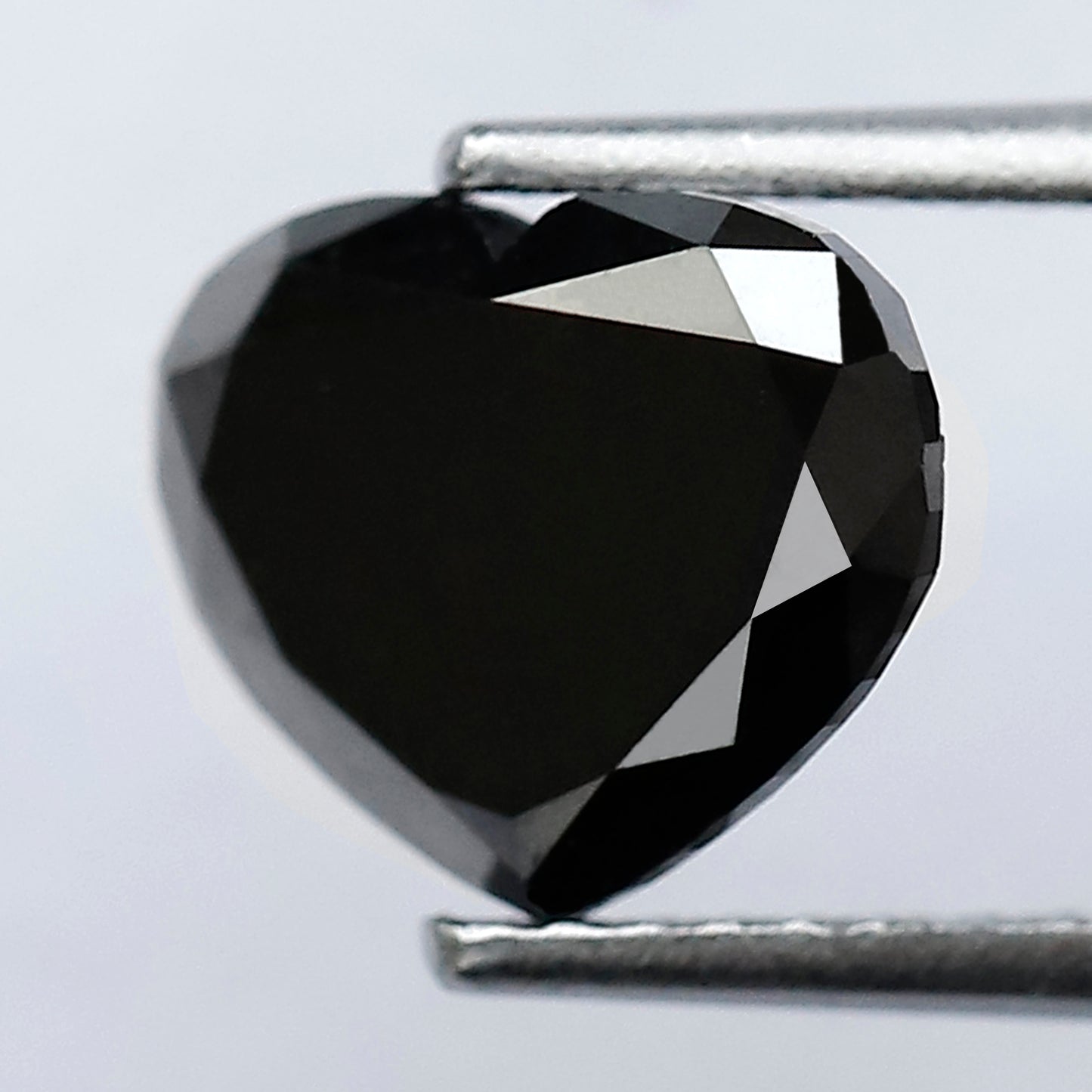 2.28 CT 7.80 MM Black Heart Shape Diamond Loose AAA Quality Black Diamonds Black Diamond Engagement Ring