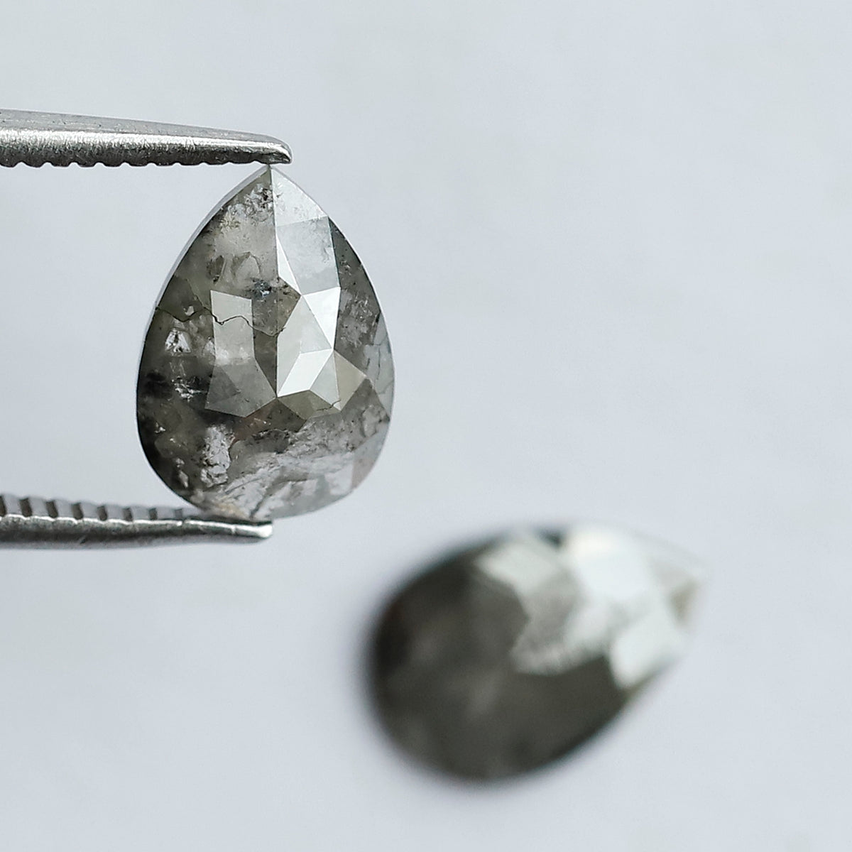 Pair Pear Shape Diamond 1.89 CT 9 MM Rustic Loose Natural Diamond For Jewelry