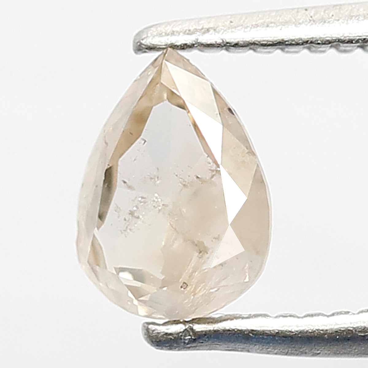 0.47 CT Pear Misty Brown Diamond: Rustic Salt and Pepper Diamond