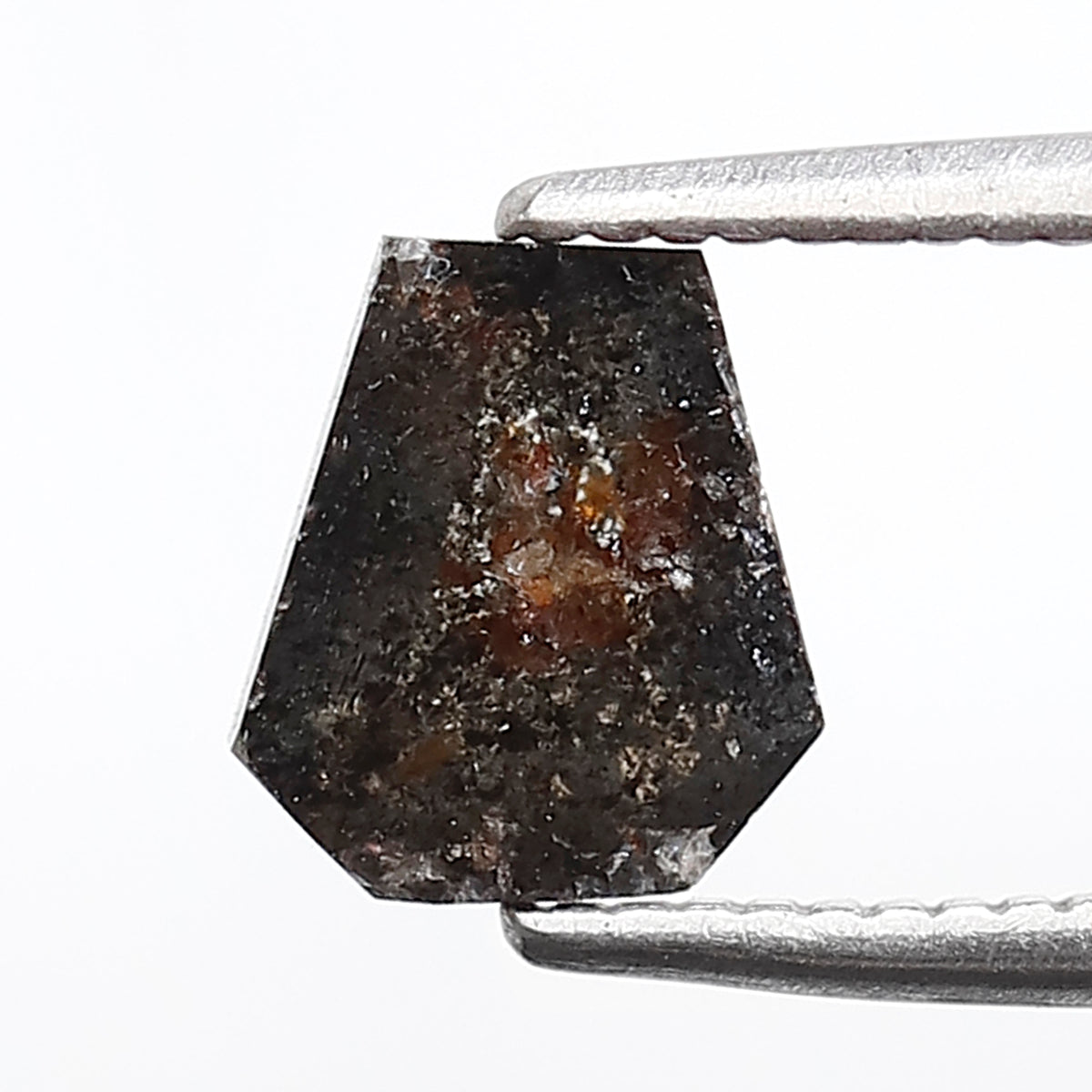0.92 CT Coffin Shape Salt and Pepper Diamond, Natural Gray Black Loose Earth Mined Diamond For Unique Jewelry