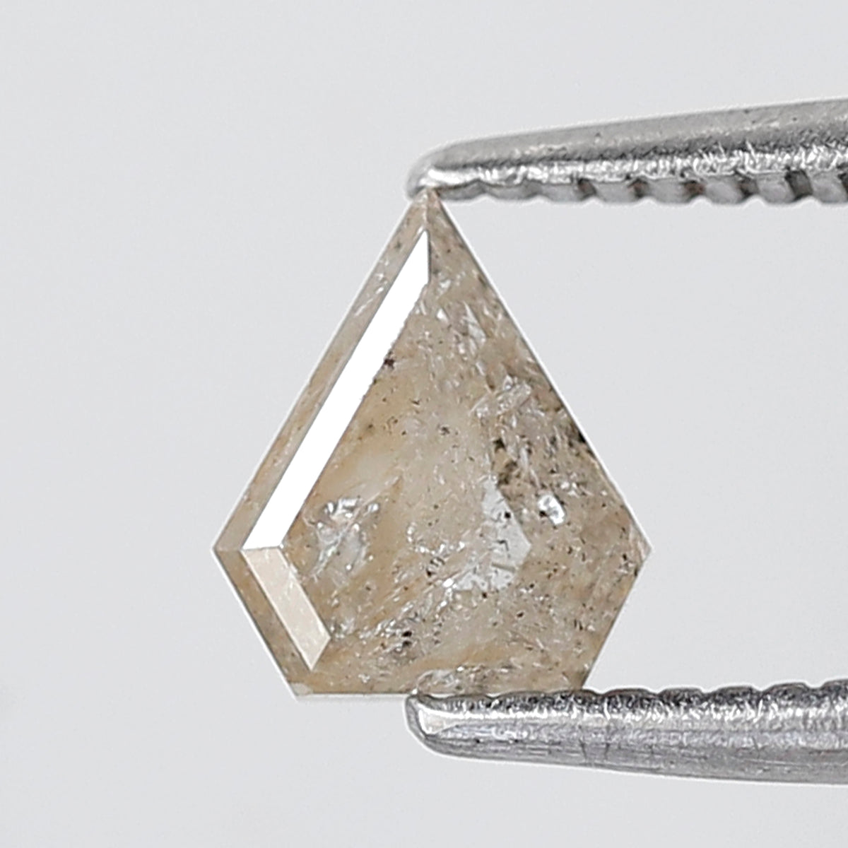 Natural Light Brown Pentagon Salt and Pepper Diamond 0.65 Ct, Loose Ethical Diamond for Pendant Making Stone
