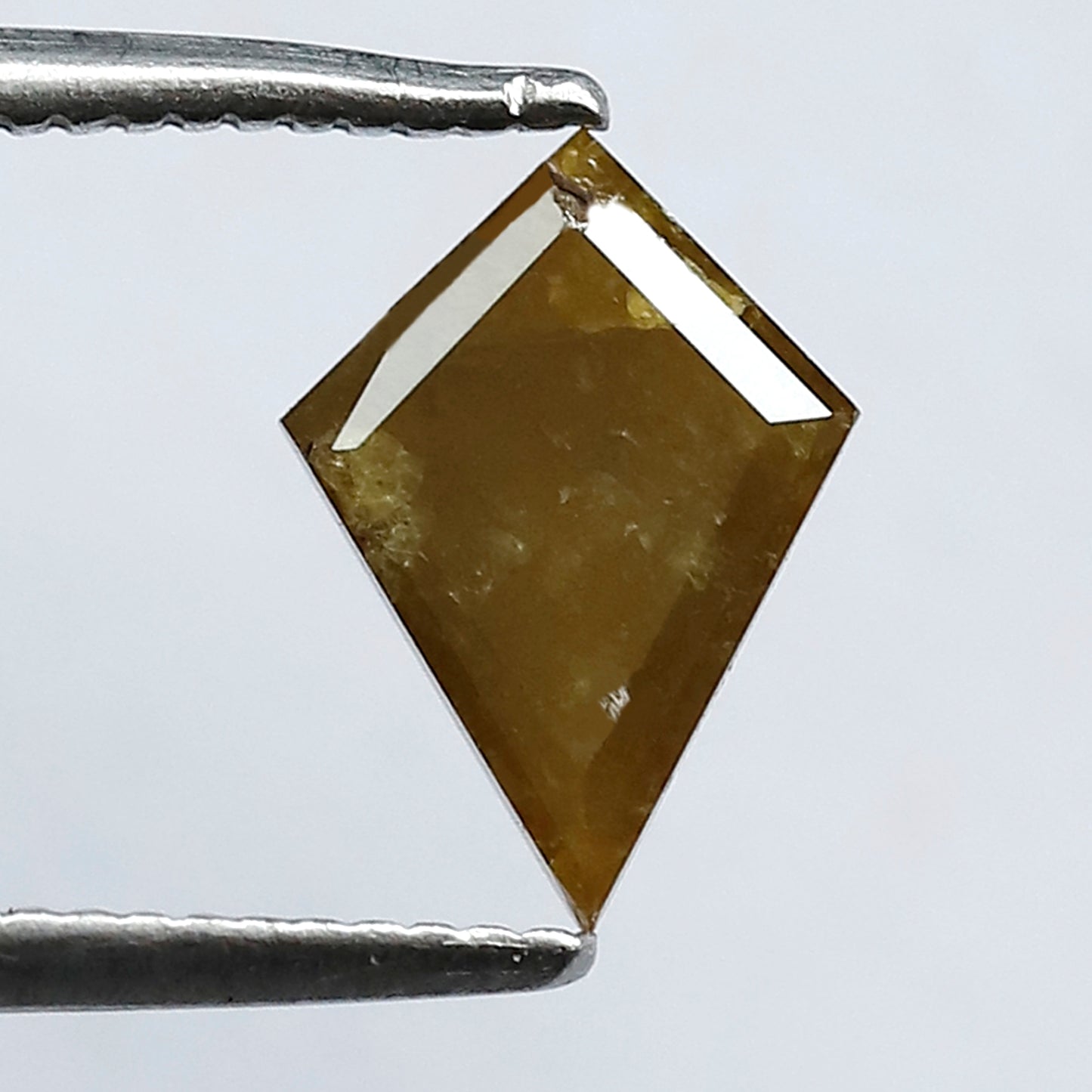 0.91 CT Kite Rustic Diamond 9 MM Natural Greenish Loose Diamond For Wedding Band & Ring