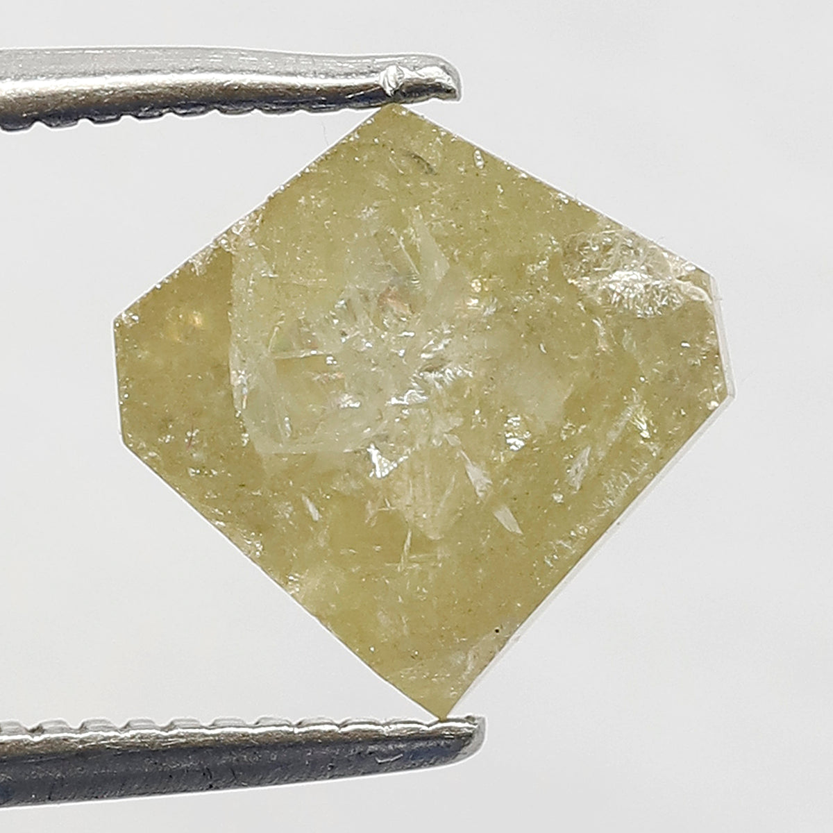 Geometric cut Loose Rustic Diamond 2.19 CT | Natural Yellow Ethical Earth Mined Diamond for Engagement Ring