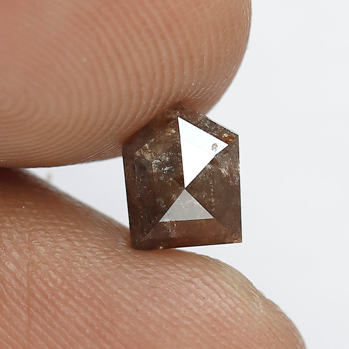1.25 CT Geometric Conflict Free Rustic Diamond – Natural Reddish Brown Loose Diamond for Custom Pendant & Jewelry Design