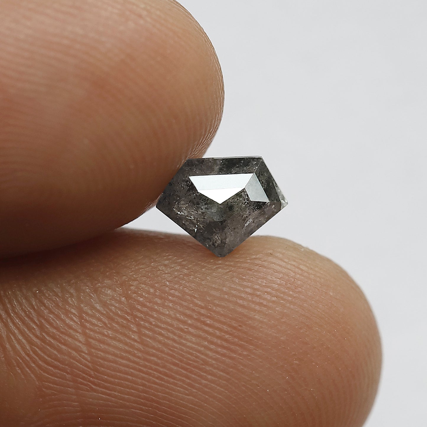 0.82 Ct Natural Blackish Grey Diamond | Diamond Shape Salt and Pepper Loose Diamond for Necklace Jewelry