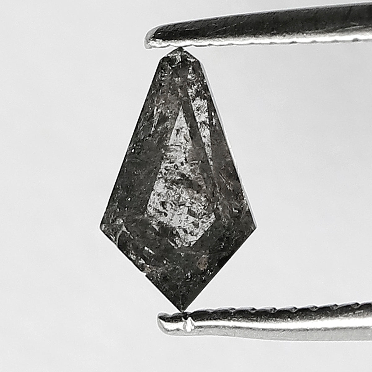 Natural Gray Black Kite Shape Diamond 0.61 CT, Salt and Pepper Loose Diamond for Pendant Jewelry Making