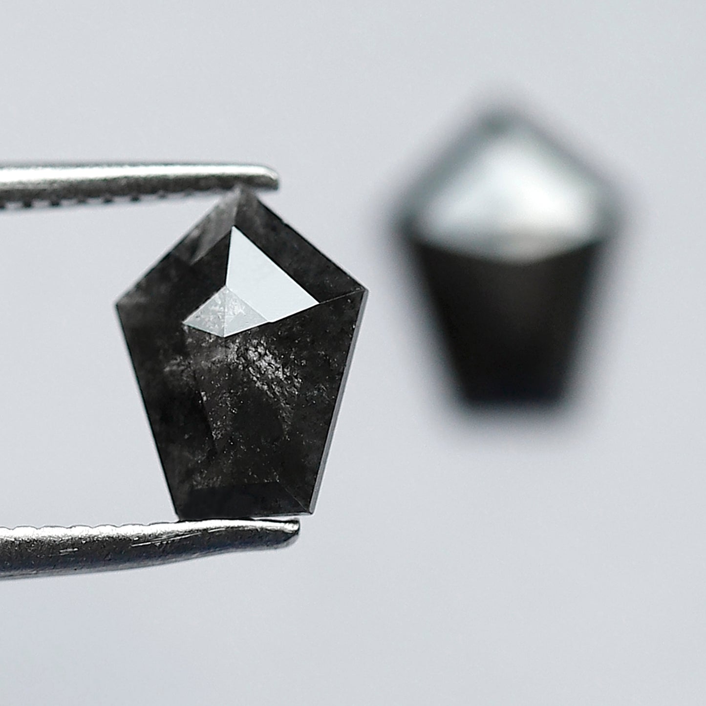 1.22 CT Marquise Gray Black Diamond Pair, 8.00 mm Salt and Pepper Earth Mined Loose Diamonds for Stud Earrings
