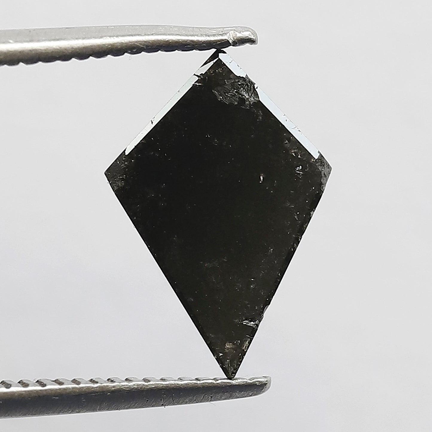 1.53 CT Kite Shape Salt and Pepper Diamond, Natural Gray Black Conflict Free Loose Diamond for Engagement Ring Jewelry