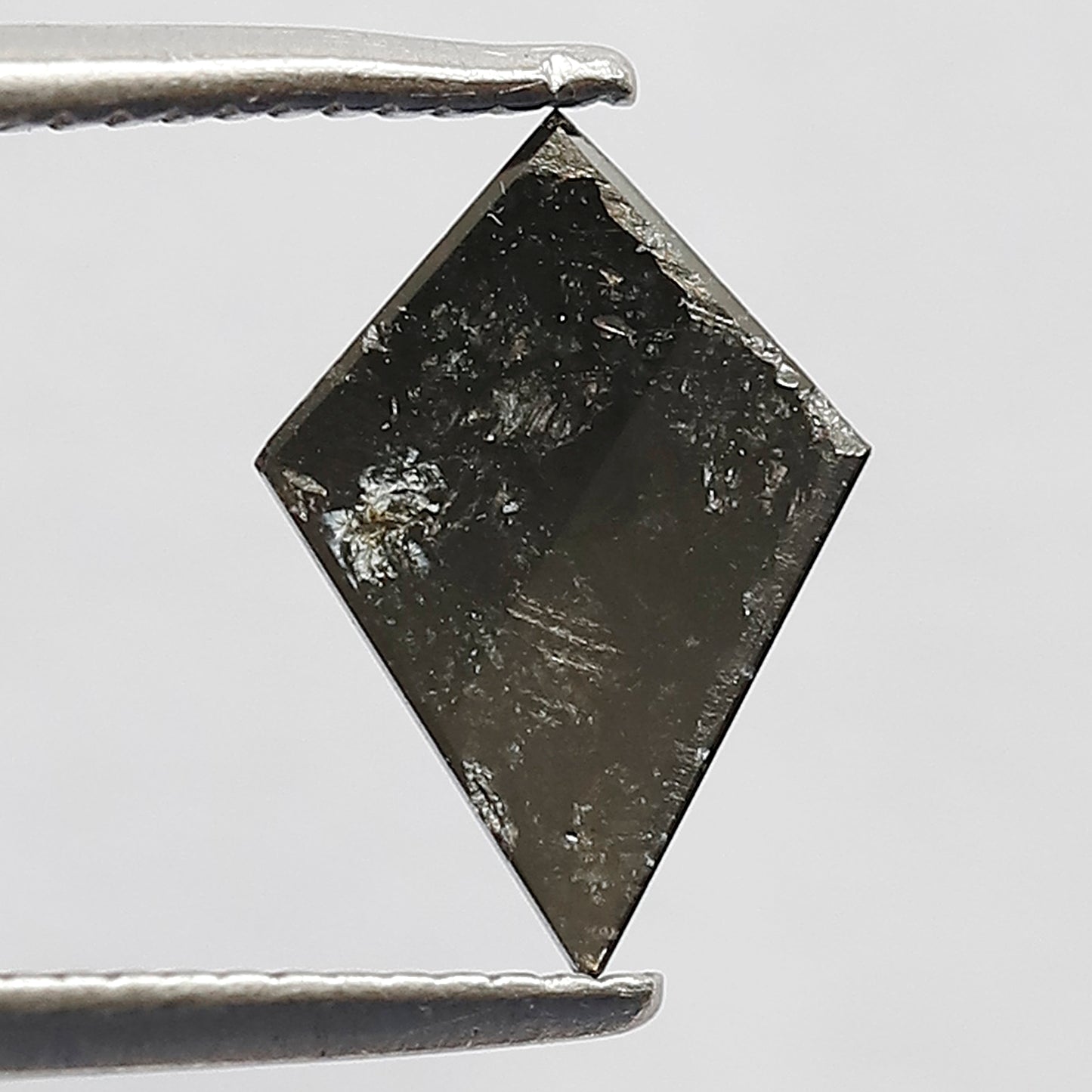 0.73 CT Kite Shape Salt and Pepper Loose Diamond, Natural Gray Black Earth Mined Diamond For Wedding Ring
