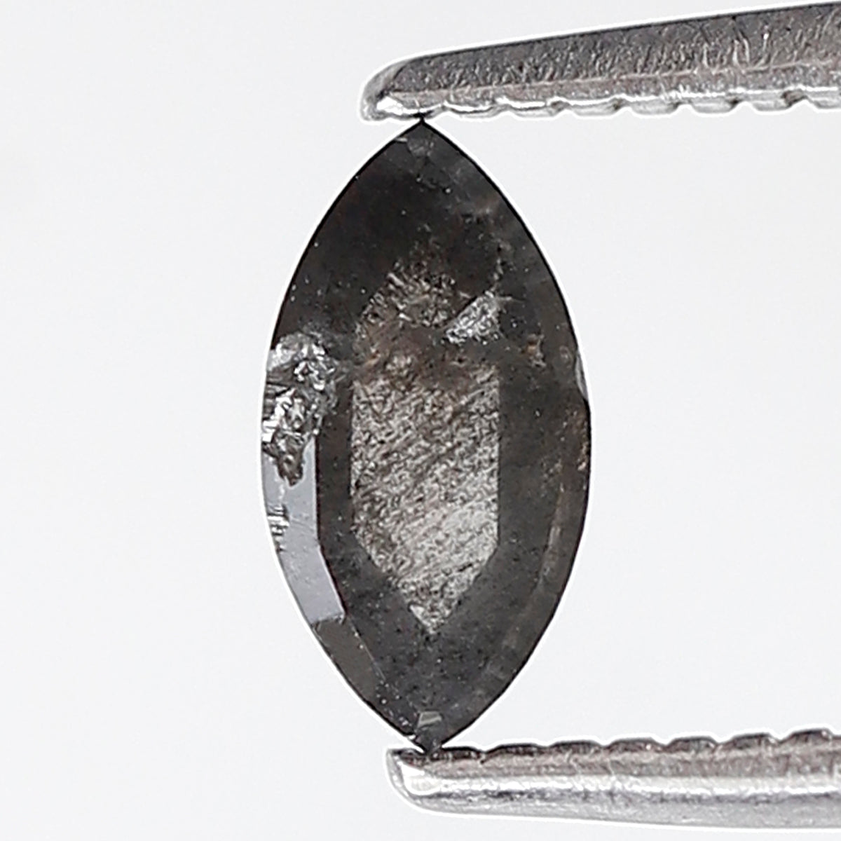 6 MM 0.37 Ct Marquise Shape Natural Loose Diamond Grey Black color Salt and Pepper Diamond