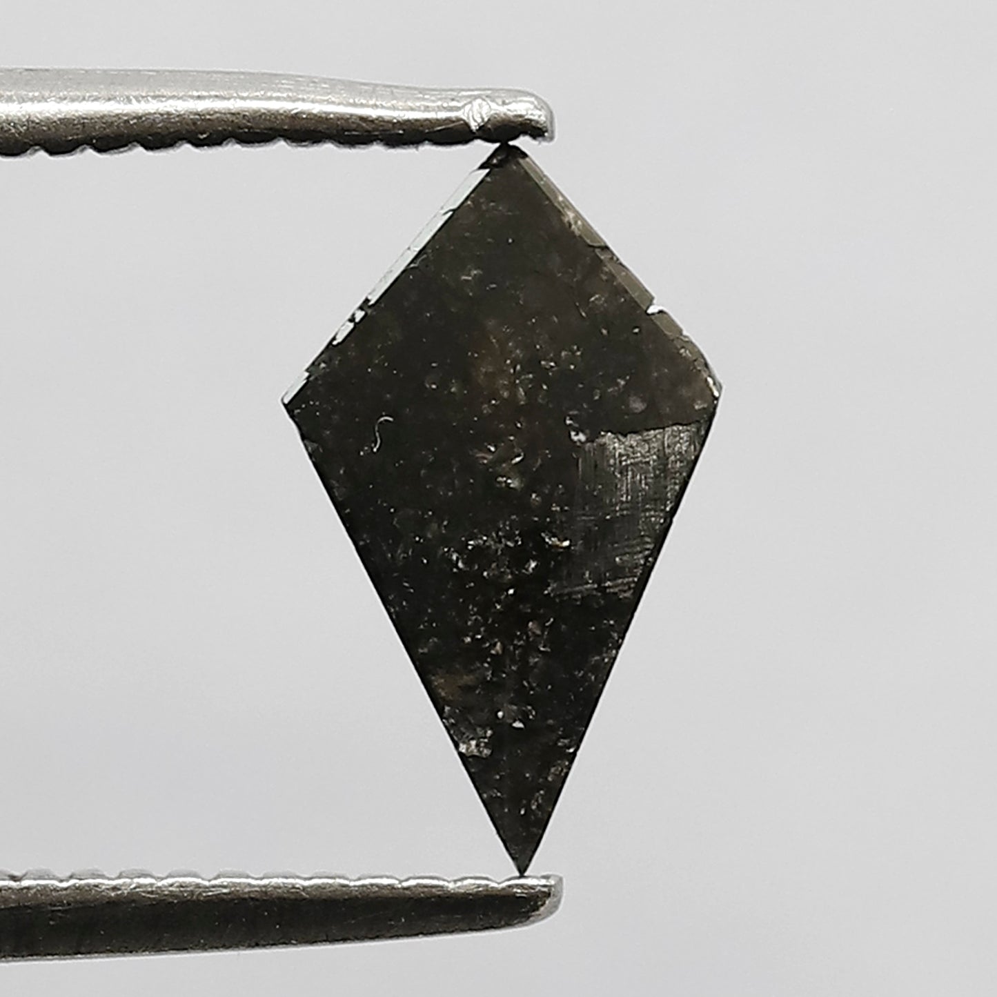 0.52 CT Kite Shape Salt and Pepper Diamond, Natural Gray Black Loose Ethical Diamond For Wedding Band