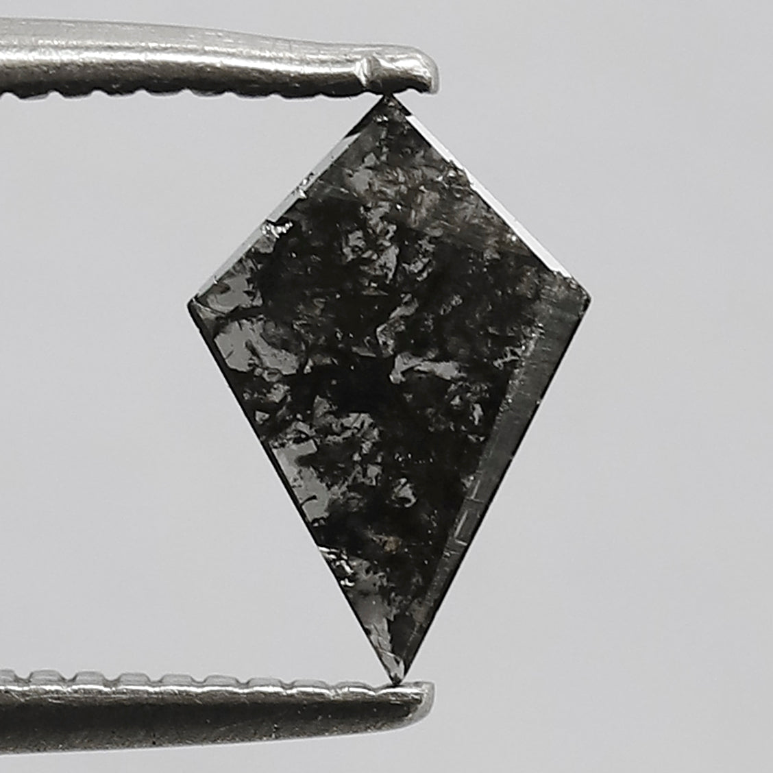 0.34 CT Kite Cut Loose Diamond, Conflict Free Natural Salt and Pepper Diamond for Engagement Jewelry