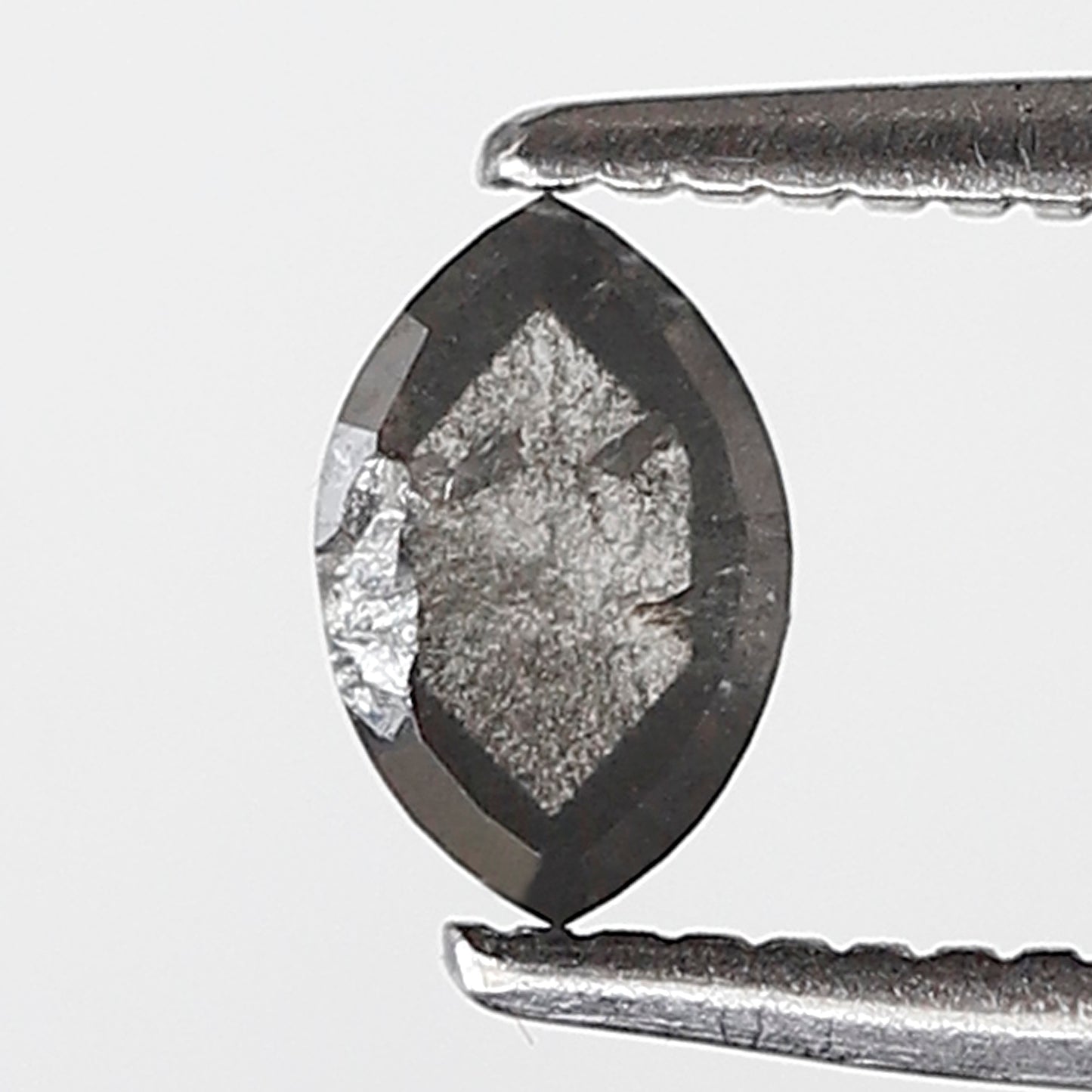 0.39 Ct Marquise Shape Salt and Pepper Diamond 5 MM Gray Black Color Natural Loose Diamond