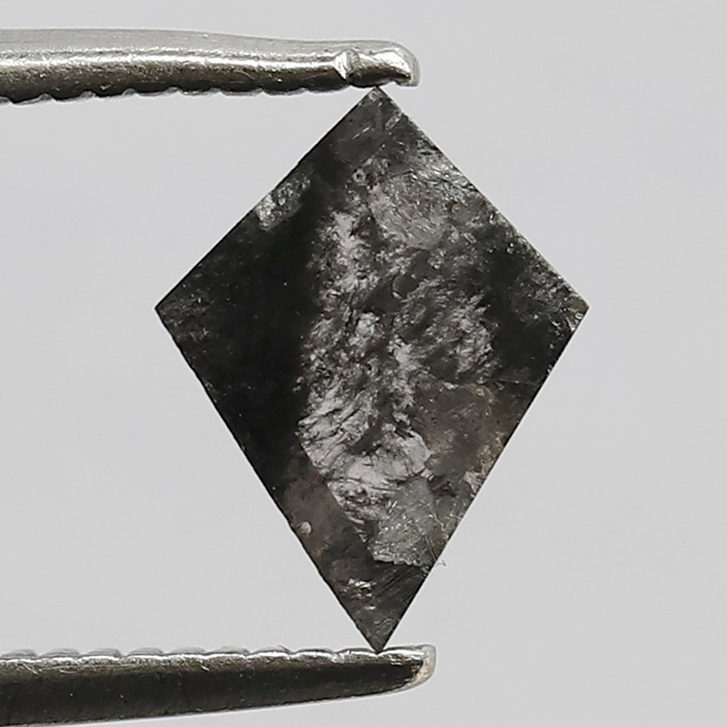 0.45 CT Gray Black Natural Loose Kite Shape Diamond, 8.40 x 6.40 mm Salt and Pepper Diamond