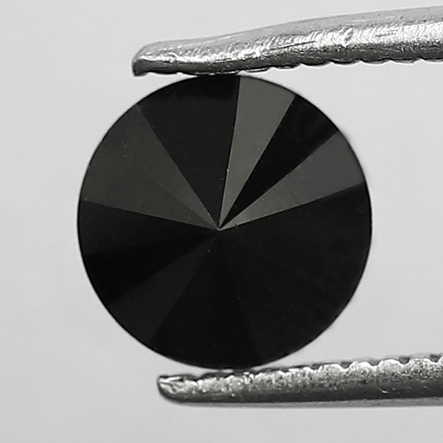 1.21 CT Loose Black Diamond Round Brilliant Cut, Conflict Free Natural Treated Diamond for Custom Wedding Jewelry