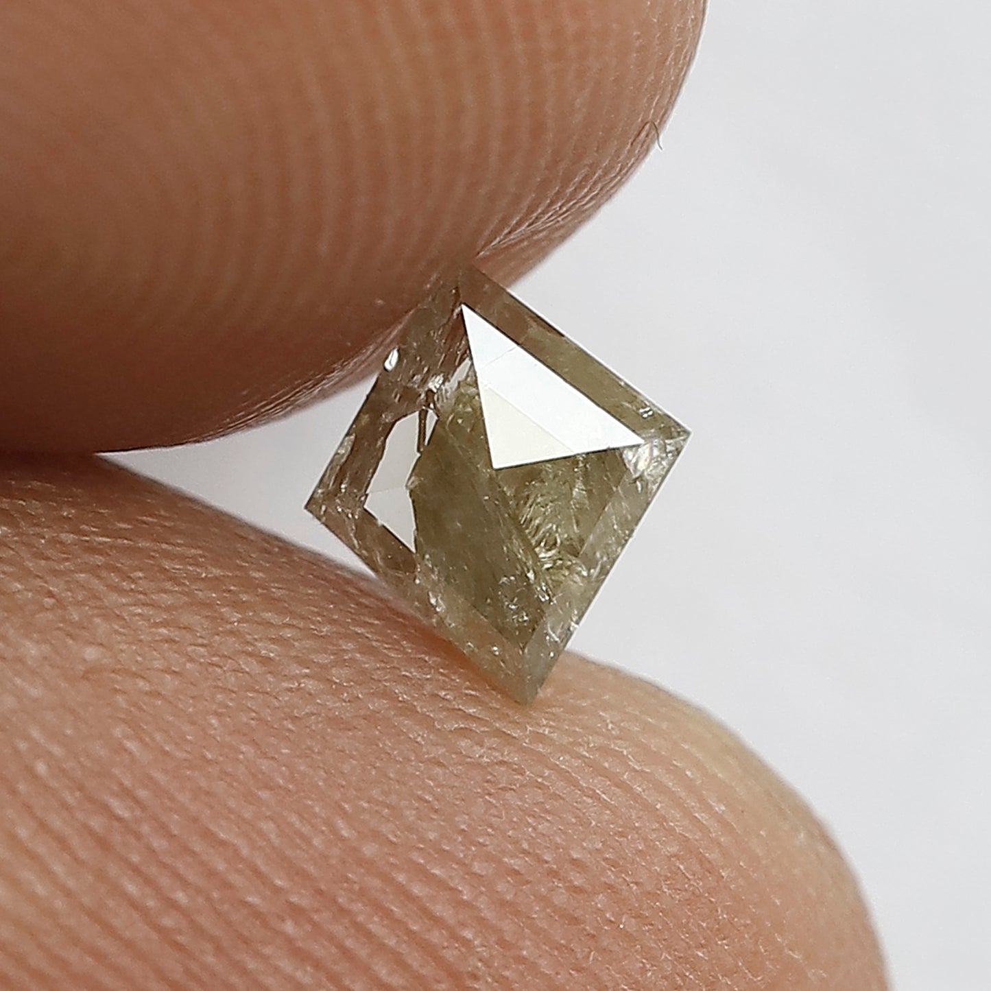 Natural 0.47 Ct Kite Shape Loose Diamond Brownish color Kite Rustic Diamond