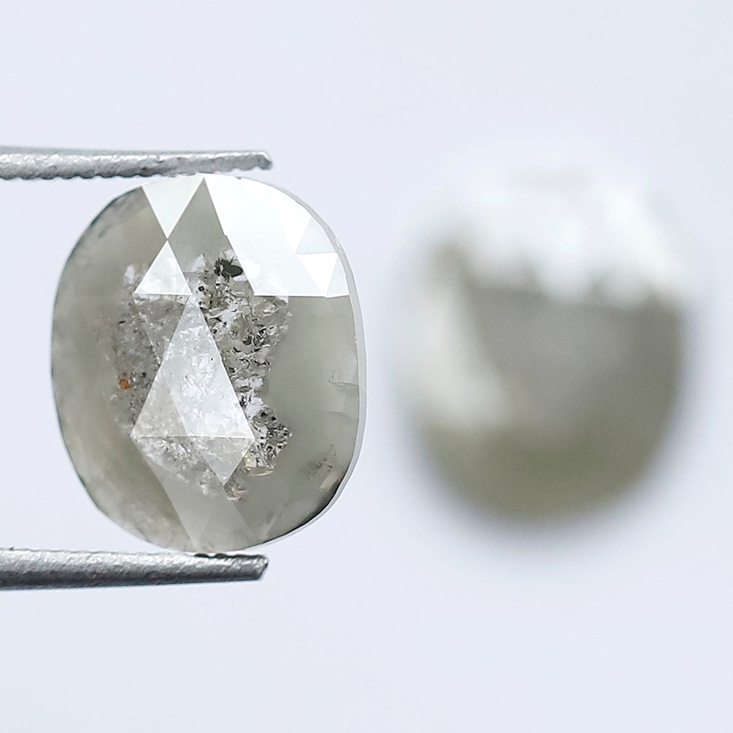 2.98 Ct Matching Cushion cut Loose Diamonds | Natural Grayish Rustic Diamond Pair for Earrings, Rings & Custom Jewelry