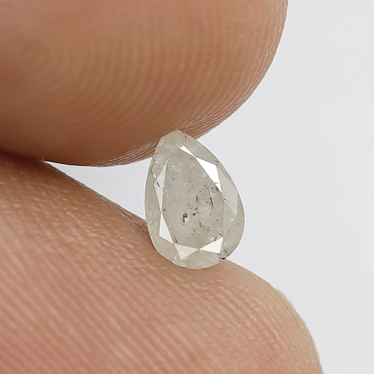 Pear Shape 0.31 Ct Natural White Rustic Diamond | Loose Diamond for Jewelry Making