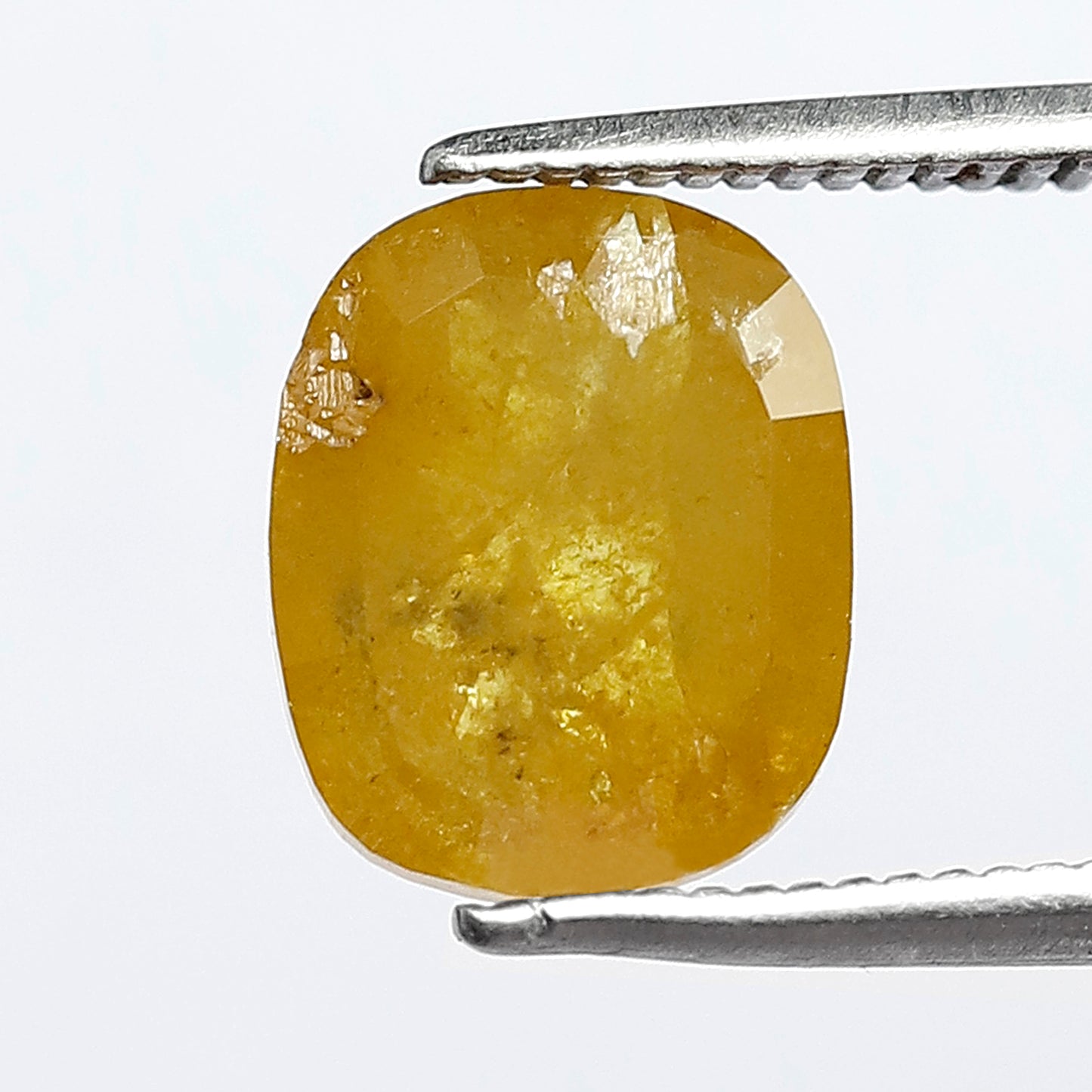 2.69 Ct Natural Cushion Cut Rustic Diamond | Yellowish Earth Mined Loose Diamond for Engagement & Anniversary Ring