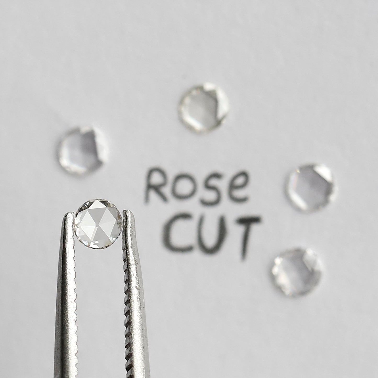 0.25 CT 2.80 MM Round Rose Cut Natural Loose Diamond FG Color Vs Clarity 5 Pieces For Diamonds Jewelry