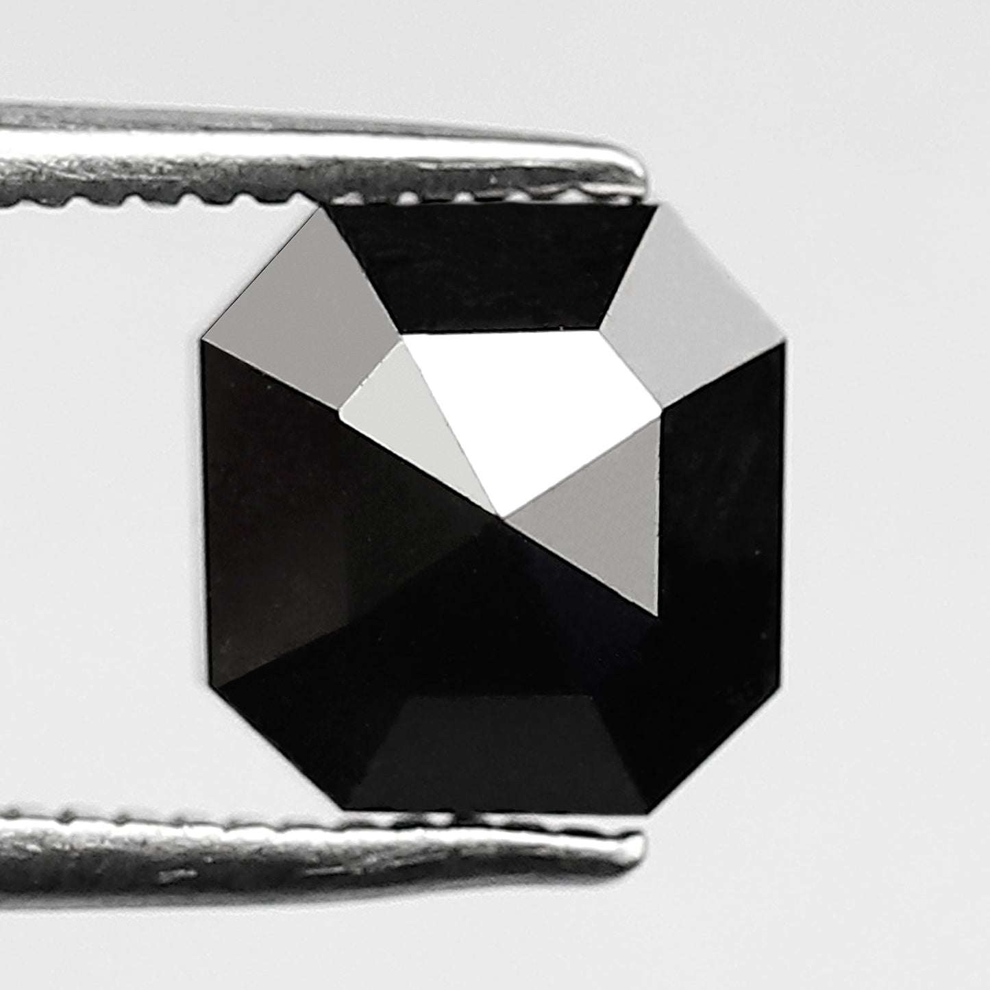 Natural Treated Black Diamond 2.81 CT, Emerald Cut Loose Diamond, 7.20 MM Diamond for Engagement & Wedding Jewelry