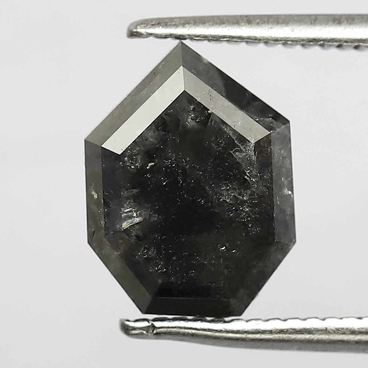 2.68 Ct Modified Cut Natural Salt & Pepper Diamond | Conflict Free Loose Diamond for Ring and Pendant