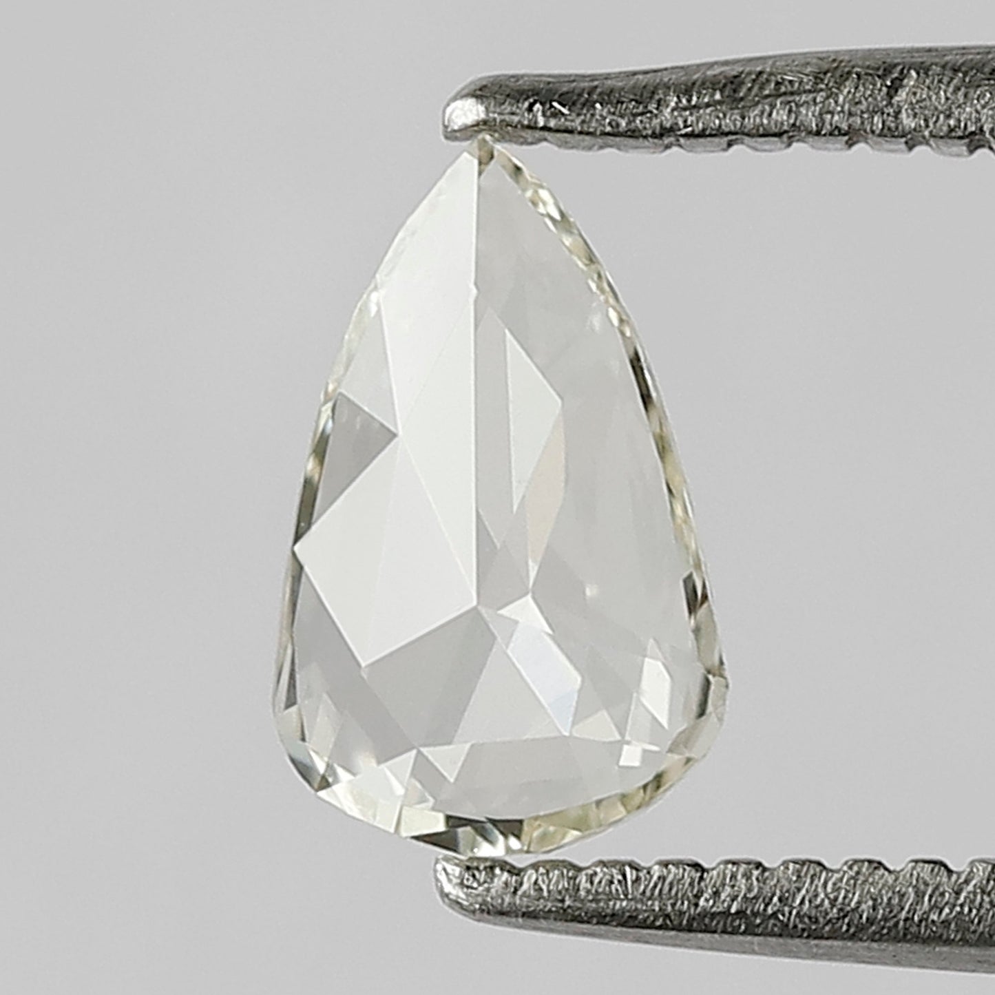 0.33 CT 7 MM Pear Shape Rose Cut Loose Natural JK Color VS Clarity Diamond Gift For Her