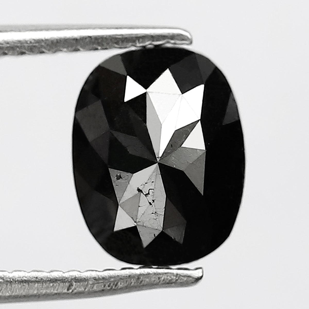 Natural Treated Black Oval Cut Diamond 1.59 CT, Loose Ethical Diamond for Engagement & Anniversary Jewelry