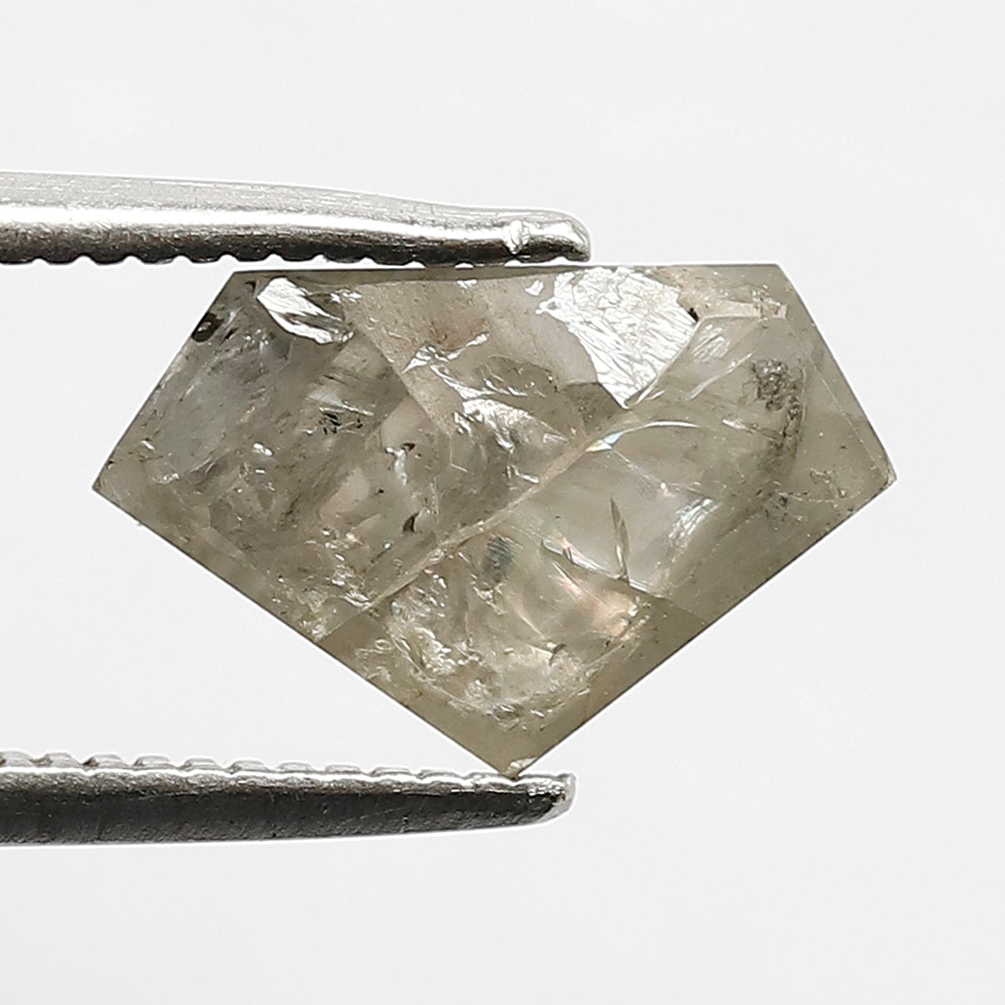 1.79 CT Modified cut Diamond shape natural ICY grey diamond Gift For her