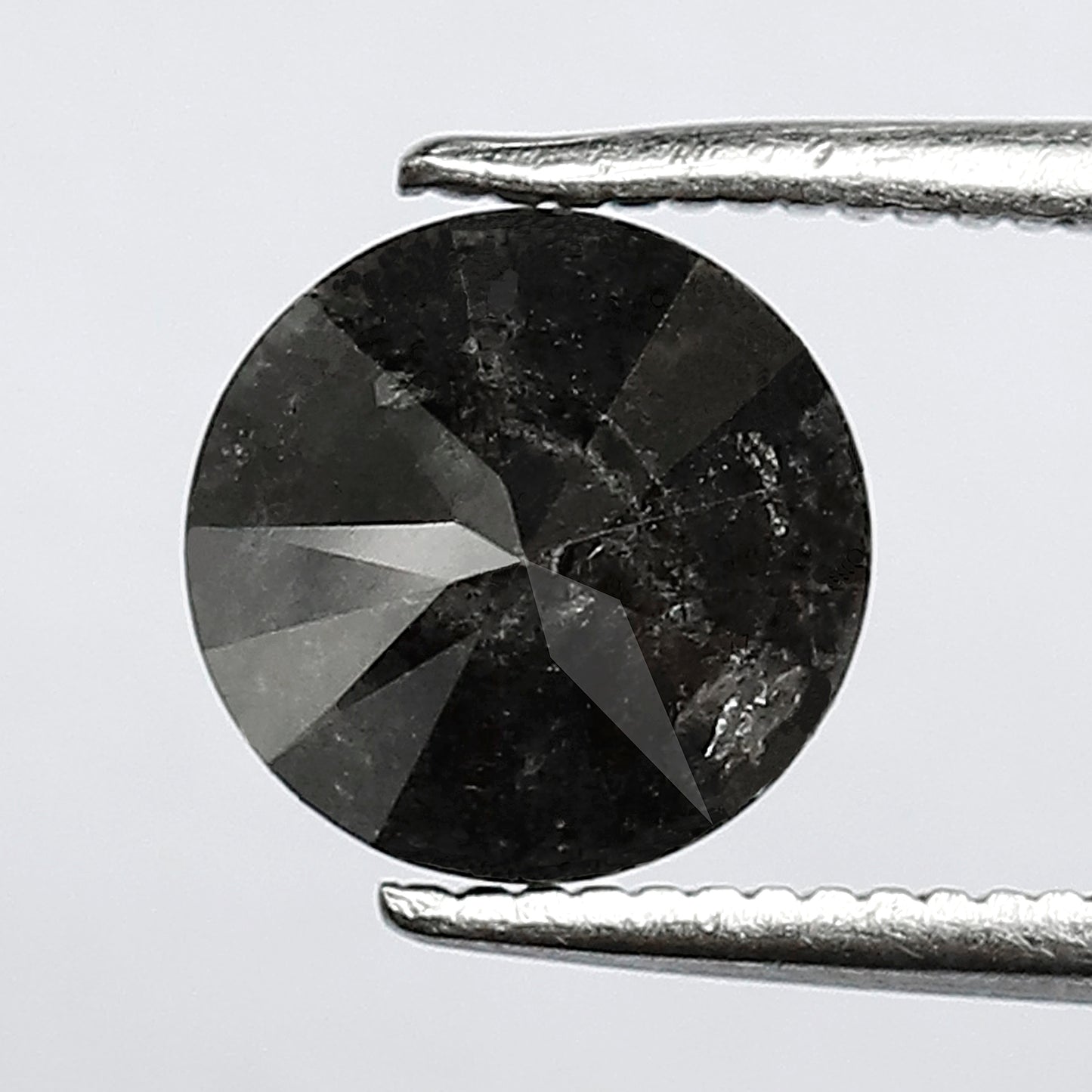 Natural 1.80 CT Gray Black Salt and Pepper Diamond, Round Brilliant Cut Loose Ethical Diamond for Engagement Ring and Custom Jewelry
