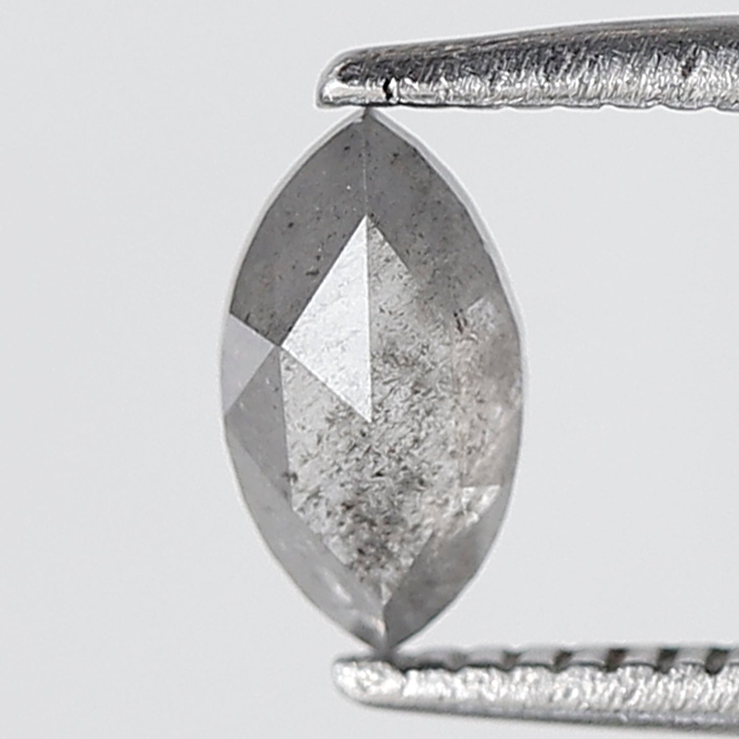 0.46 Ct Marquise Shape Salt and Pepper Diamond 6 MM Grey Black Color Natural Loose Diamond