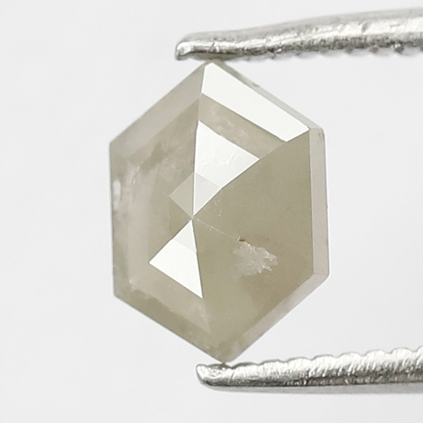 0.94 ct Elongated Hexagon ICY grey Loose diamond for unique ring