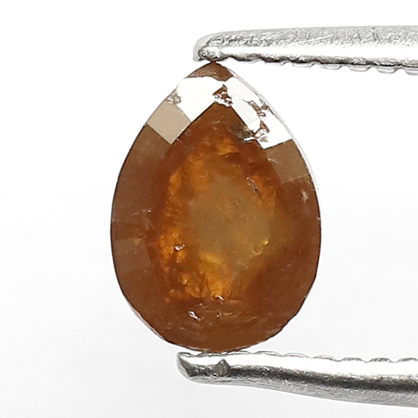 0.55 ct 6 mm Natural Loose diamond, Pear shaped Reddish Brown color for diamond ring