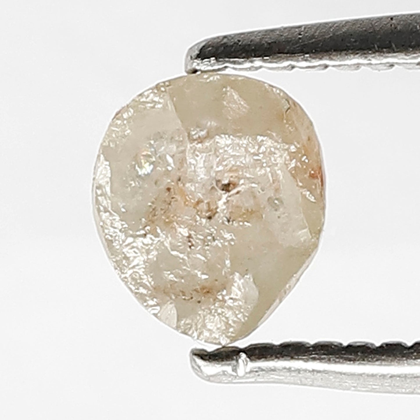 0.50 Ct 5 mm Pear Shape Salt and Pepper Icy Brown Color Custom Jewelry