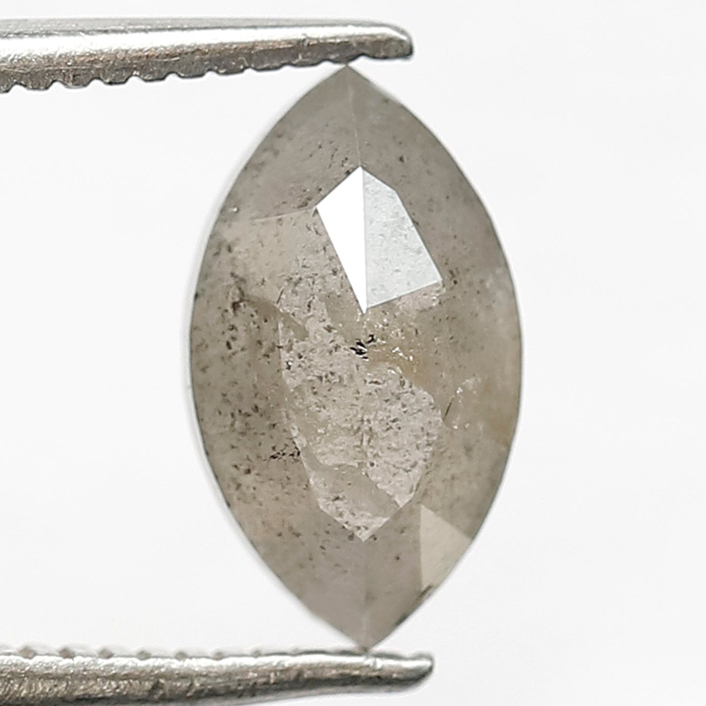 1.61 CT Translucent Misty Gray Loose Diamond, Natural Salt and Pepper Earth Mined Diamond For Wedding Jewelry